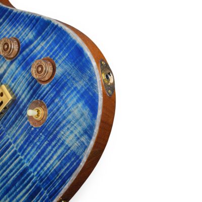 Custom Monarch Faded Blue Jean David Grissom Flamed Maple Top Guitar - Image 7