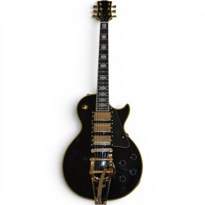Custom Crown Jimmy Page Black Beauty 6 String Electric Guitar 3 Pickups Bigsby Tremolo - Image 3