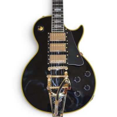 Custom Crown Jimmy Page Black Beauty 6 String Electric Guitar 3 Pickups Bigsby Tremolo