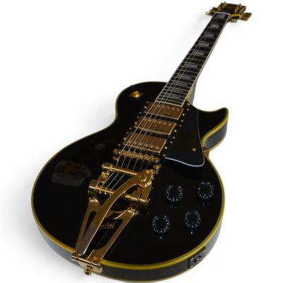 Custom Crown Jimmy Page Black Beauty 6 String Electric Guitar 3 Pickups Bigsby Tremolo - Image 6