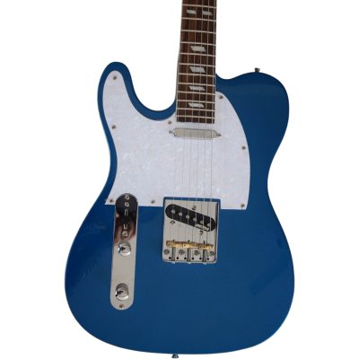 Custom Regent Peal Blue Left Handed Clapton White Pearloid Pickguard Guitar