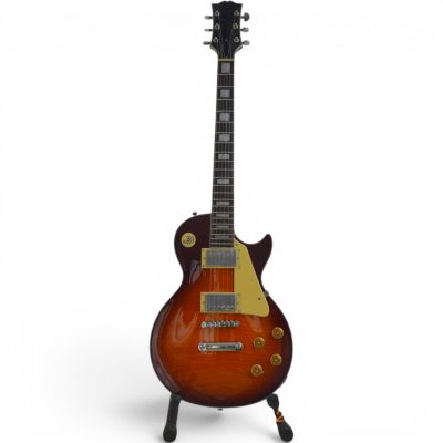 Custom Crown Heritage Cherry Sunburst Flamed Maple Electric Guitar - Image 2