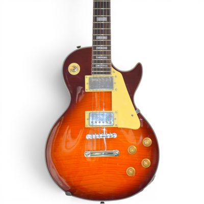 Custom Crown Heritage Cherry Sunburst Flamed Maple Electric Guitar - Image 4