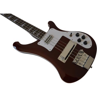 Custom Nova 4003 Trans Burgundy Red 4 String Bass - Image 10