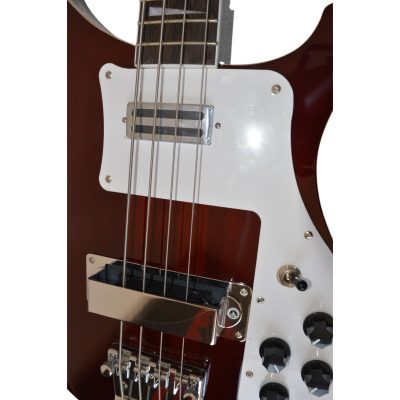 Custom Nova 4003 Trans Burgundy Red 4 String Bass - Image 11