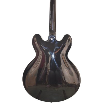 Custom Crown DG335 Dave Grohl Gloss Black Diamond Holes Guitar - Image 7