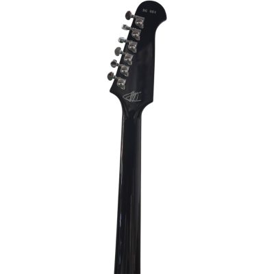 Custom Crown DG335 Dave Grohl Gloss Black Diamond Holes Guitar - Image 8