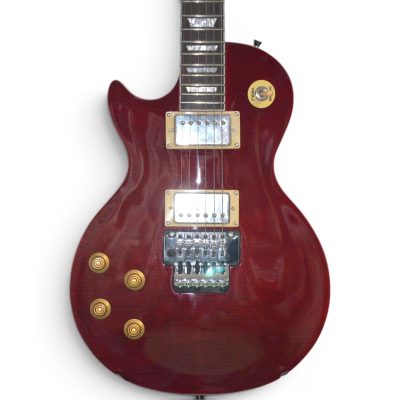 Custom Crown Axcess Heel Contour Royal Crimson Alex Lifeson Floyd Rose Tremolo Guitar
