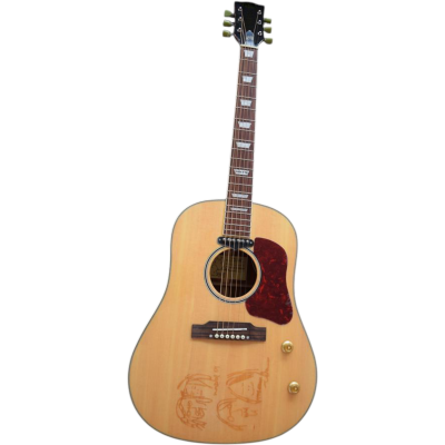 Custom Crown J160E John Lennon Natural Solid Spruce Top Magnetic Pickup Acoustic Electric Guitar - Image 3