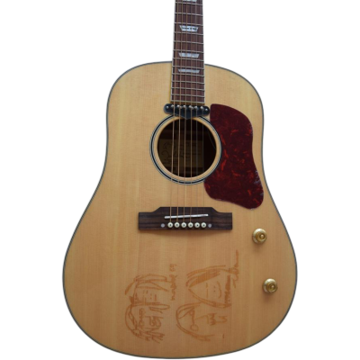 Custom Crown J160E John Lennon Natural Solid Spruce Top Magnetic Pickup Acoustic Electric Guitar - Image 4