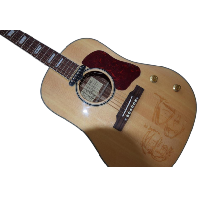 Custom Crown J160E John Lennon Natural Solid Spruce Top Magnetic Pickup Acoustic Electric Guitar - Image 6