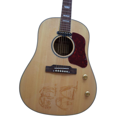 Custom Crown J160E John Lennon Natural Solid Spruce Top Magnetic Pickup Acoustic Electric Guitar