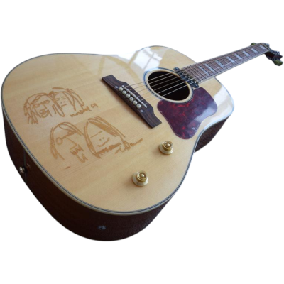 Custom Crown J160E John Lennon Natural Solid Spruce Top Magnetic Pickup Acoustic Electric Guitar - Image 8