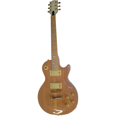 Custom Crown Flamed Maple Top Natural Finish Guitar - Image 6
