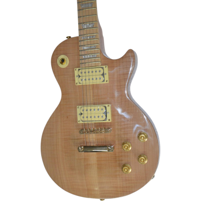 Custom Crown Flamed Maple Top Natural Finish Guitar