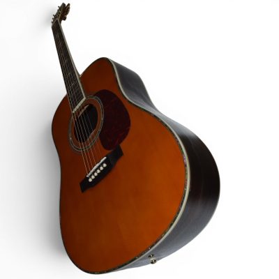 Custom Vertex D45 Natural Amber Solid Spruce Top Acoustic Electric Guitar Fishman Pickups - Image 5