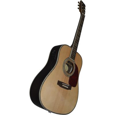 Custom Vertex D45S Natural Finish Solid Spruce Top Acoustic Electric Guitar Fishman Pickups - Image 6