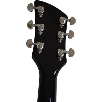 Custom Nova Jetglo Black 360 6 String Bigsby 3 Pickups Guitar - Image 2