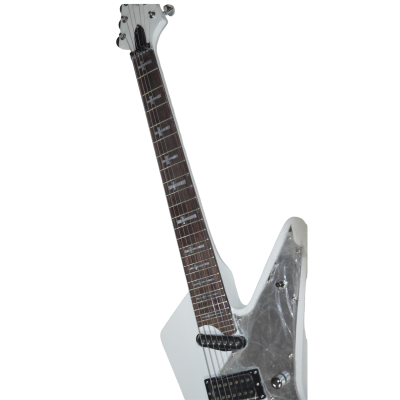 Custom Obsidian Crying Star Electric Guitar Pearl White Syu Floyd Rose Tremolo - Image 6