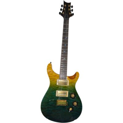 Custom Monarch Rainbow Fade Prism Al Di Meola Quilted Maple Top Electric Guitar - Image 2