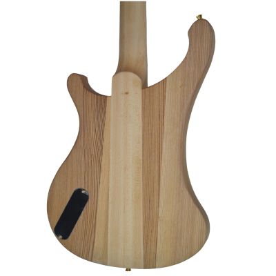 Custom Nova Lemmy Kilmister 4004 Natural Walnut Stain Wood Carved Oak Leaves 4 String Bass - Image 8