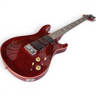 Custom Monarch 513 Wine Red Santana Flamed Maple Top Electric Guitar 5 Pickups - Image 6