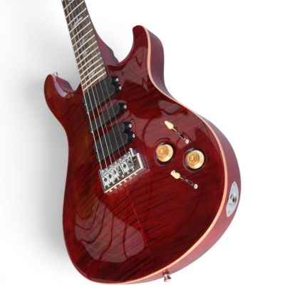 Custom Monarch 513 Wine Red Santana Flamed Maple Top Electric Guitar 5 Pickups - Image 7