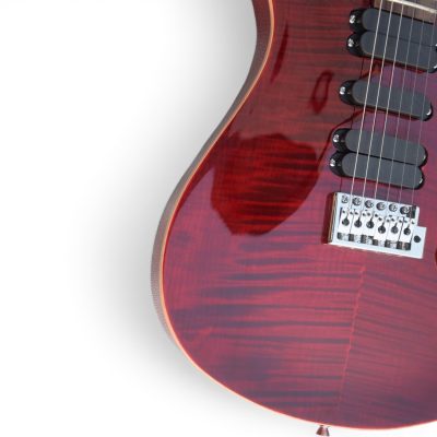 Custom Monarch 513 Wine Red Santana Flamed Maple Top Electric Guitar 5 Pickups - Image 8