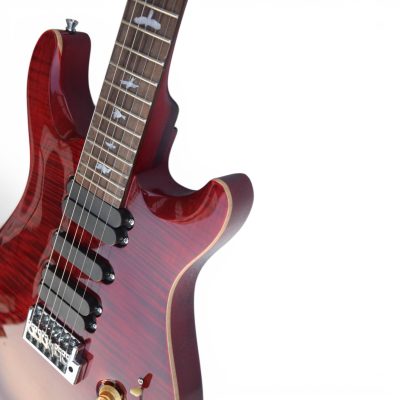 Custom Monarch 513 Wine Red Santana Flamed Maple Top Electric Guitar 5 Pickups - Image 10