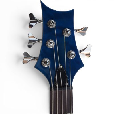 Custom Monarch Faded Blue Burst Kingfisher Rhonda 5 String Bass - Image 3