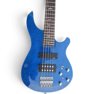 Custom Monarch Faded Blue Burst Kingfisher Rhonda 5 String Bass