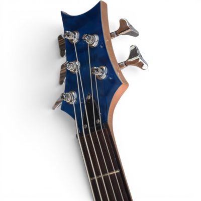 Custom Monarch Faded Blue Burst Kingfisher Rhonda 5 String Bass - Image 6