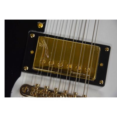 Custom Crown SG Don Felder White Double Neck 12 6 String EDS1275 Electric Guitar - Image 7
