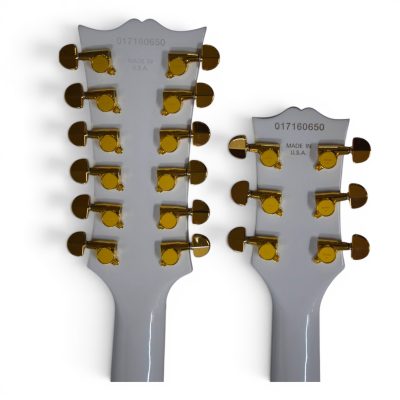 Custom Crown SG Don Felder White Double Neck 12 6 String EDS1275 Electric Guitar - Image 9
