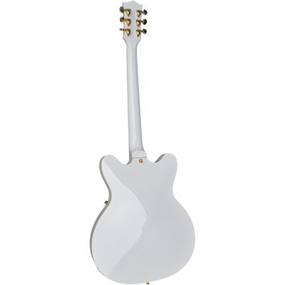 Custom Sovereign Falcon White 6120 Fhole Hollow Body Guitar Bigsby Tremolo - Image 9