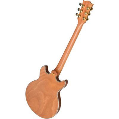 Custom Crown ES335 Vintage Natural Flamed Maple Top 6 String Electric Guitar - Image 6