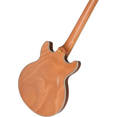 Custom Crown ES335 Vintage Natural Flamed Maple Top 6 String Electric Guitar - Image 8