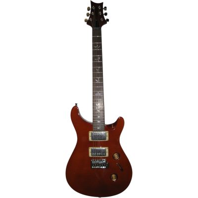 Custom Monarch Santana Brown Flamed Maple Top Finish Electric Guitar 24 Frets - Image 2