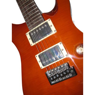 Custom Monarch Santana Brown Flamed Maple Top Finish Electric Guitar 24 Frets - Image 5