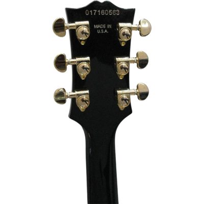 Custom Crown ES335 Trini Lopez Black 6 String Electric Guitar - Image 7