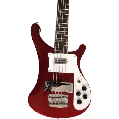 Custom Nova 4003S5 Burgundyglo 5 String Bass Tailpiece