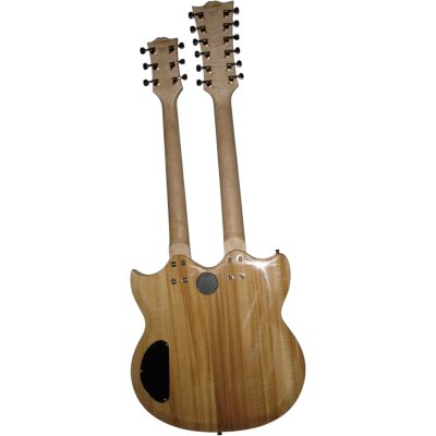 Custom Crown SG Don Felder Natural Double Neck 12 6 String EDS1275 Electric Guitar Flower Inlays - Image 7