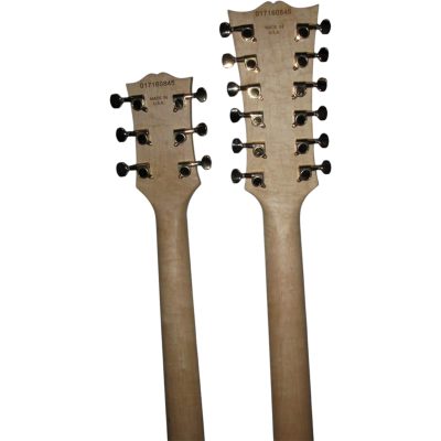 Custom Crown SG Don Felder Natural Double Neck 12 6 String EDS1275 Electric Guitar Flower Inlays - Image 8