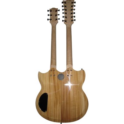 Custom Crown SG Don Felder Natural Double Neck 12 6 String EDS1275 Electric Guitar Flower Inlays - Image 10