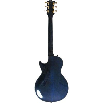 Custom Crown Supreme Trans Blue Flamed Maple Top Electric Guitar - Image 6