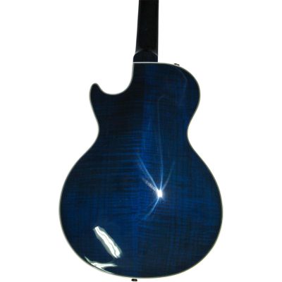 Custom Crown Supreme Trans Blue Flamed Maple Top Electric Guitar - Image 7