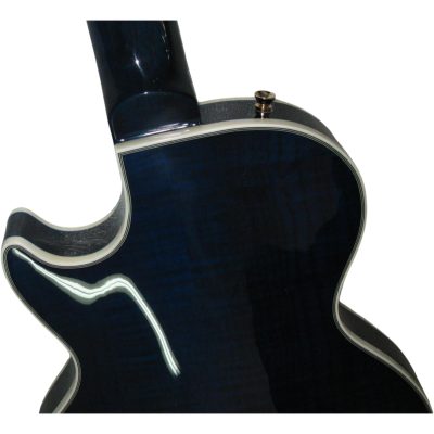 Custom Crown Supreme Trans Blue Flamed Maple Top Electric Guitar - Image 9