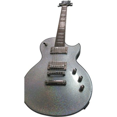 Custom Obsidian Deluxe Silverdust Sparkle EC1000 Eclipse Electric Guitar - Image 5