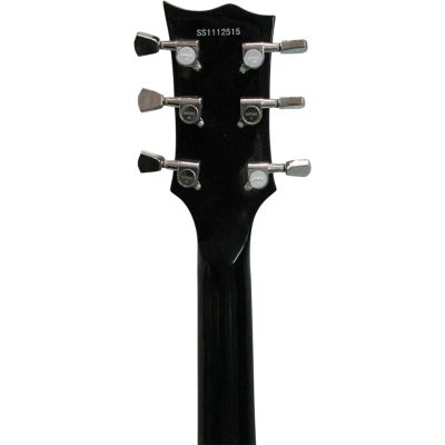 Custom Obsidian Deluxe Silverdust Sparkle EC1000 Eclipse Electric Guitar - Image 8