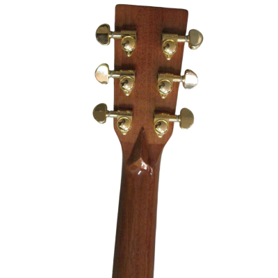 Custom Vertex D45 Natural Finish Solid Spruce Top Acoustic Electric Guitar Fishman Pickups - Image 9